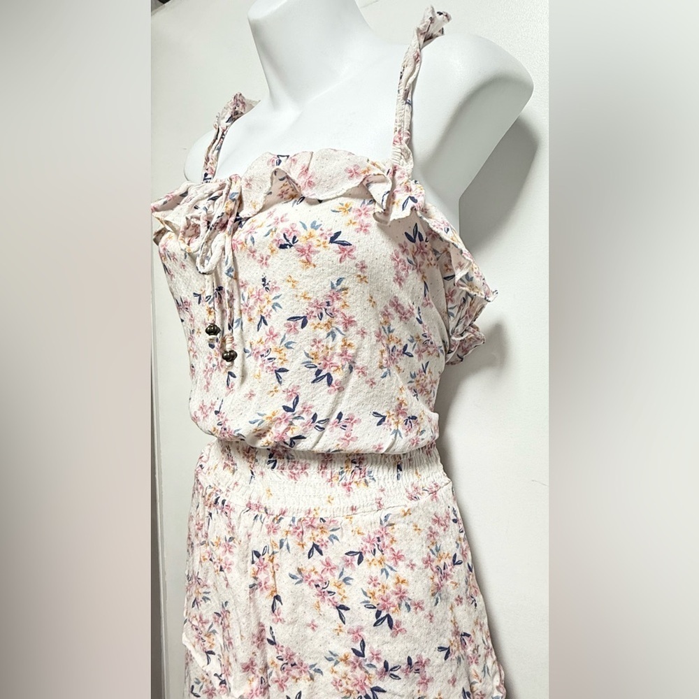 Floral Ruffle Mini Dress - Picture 3 of 7